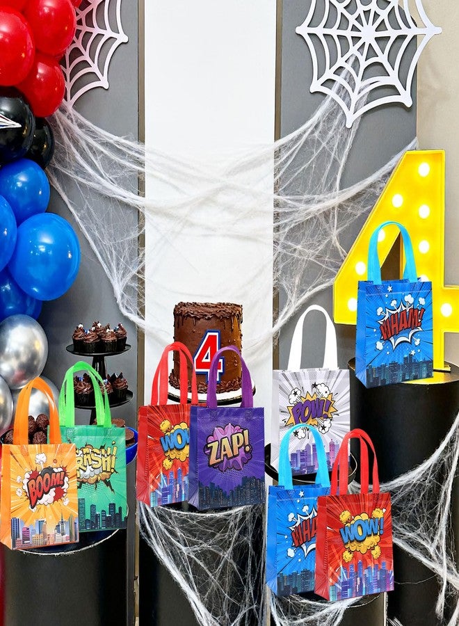 Roaring Good Time Hero Party Favor Goodie Bags12 PCS Hero Party Favors Bags Hero Birthday Decoration Favor Bags Boxes Party Candy Bags Car Goodie Gift Treat Bags Themed Birthday Party Supplies - Image 5